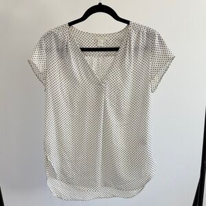 H&M Black and White Polka Dot Blouse